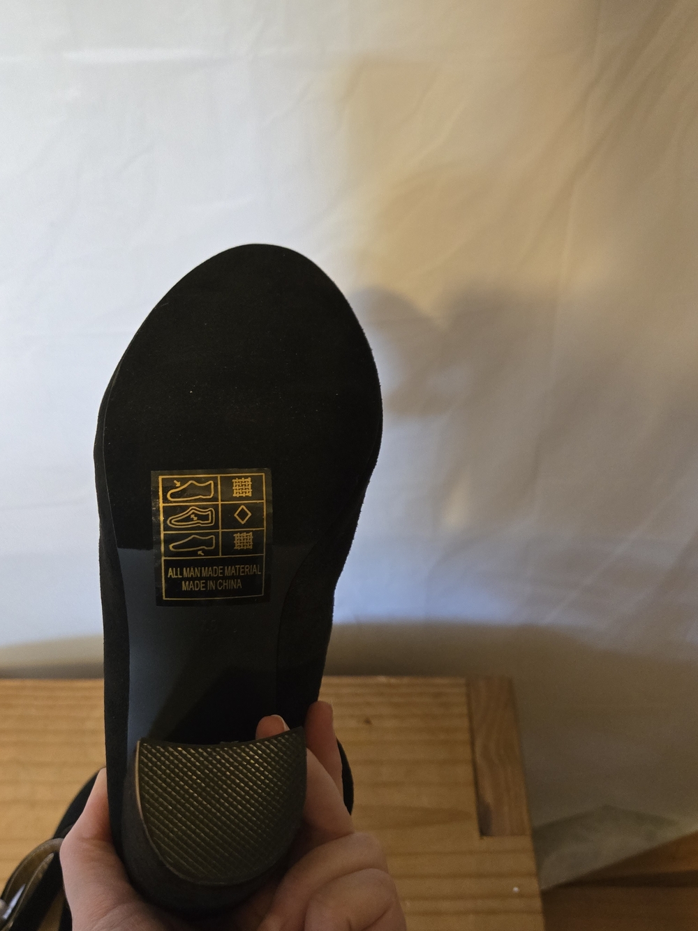 NWT- Yoki Veruca Black 3 Strap Heels - Picture 5 of 8